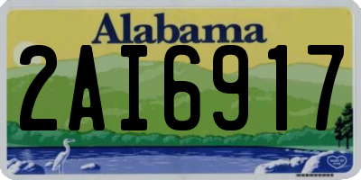 AL license plate 2AI6917