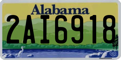 AL license plate 2AI6918