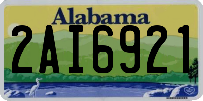 AL license plate 2AI6921