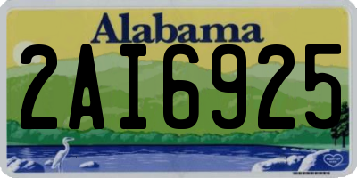 AL license plate 2AI6925
