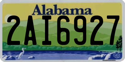 AL license plate 2AI6927