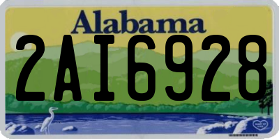AL license plate 2AI6928