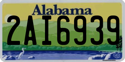 AL license plate 2AI6939