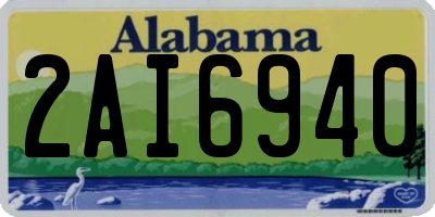 AL license plate 2AI6940