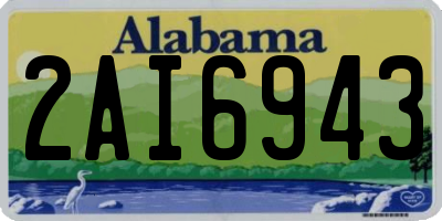 AL license plate 2AI6943