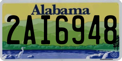 AL license plate 2AI6948