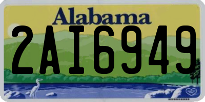 AL license plate 2AI6949