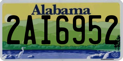 AL license plate 2AI6952