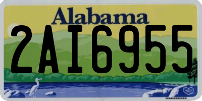 AL license plate 2AI6955