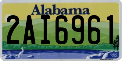 AL license plate 2AI6961