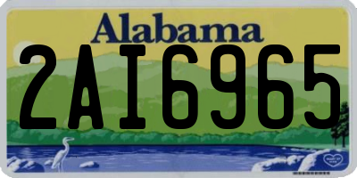 AL license plate 2AI6965