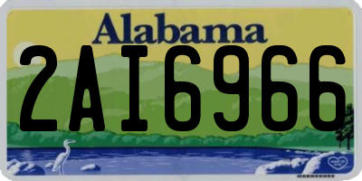 AL license plate 2AI6966