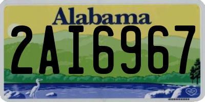 AL license plate 2AI6967