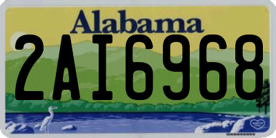 AL license plate 2AI6968