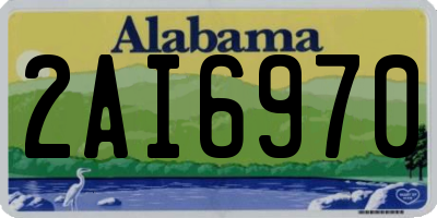 AL license plate 2AI6970