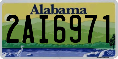 AL license plate 2AI6971