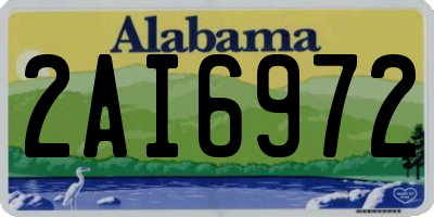 AL license plate 2AI6972