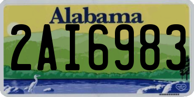 AL license plate 2AI6983