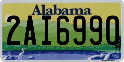 AL license plate 2AI6990