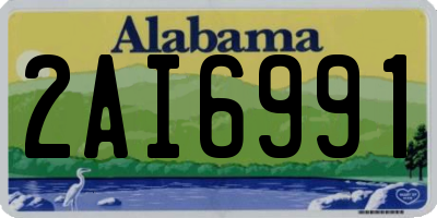 AL license plate 2AI6991