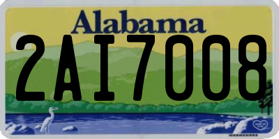 AL license plate 2AI7008