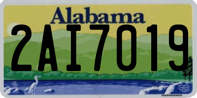 AL license plate 2AI7019