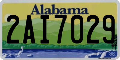 AL license plate 2AI7029