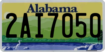 AL license plate 2AI7050