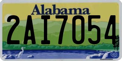AL license plate 2AI7054