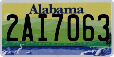 AL license plate 2AI7063