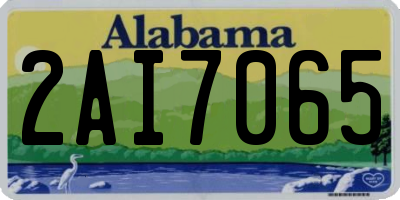 AL license plate 2AI7065
