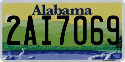 AL license plate 2AI7069