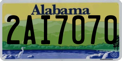AL license plate 2AI7070