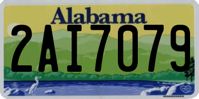 AL license plate 2AI7079