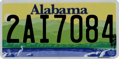 AL license plate 2AI7084