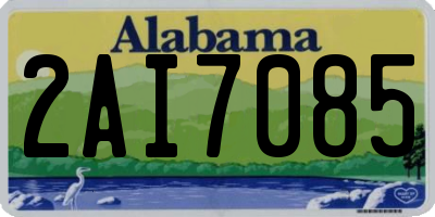 AL license plate 2AI7085