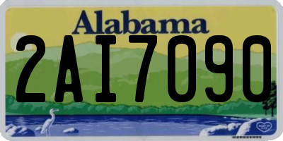AL license plate 2AI7090