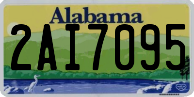 AL license plate 2AI7095