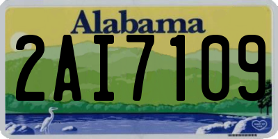 AL license plate 2AI7109