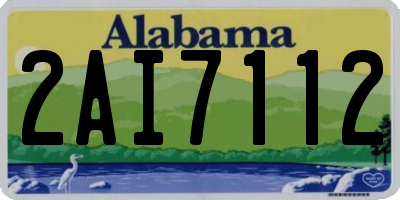 AL license plate 2AI7112