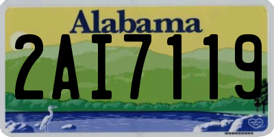 AL license plate 2AI7119