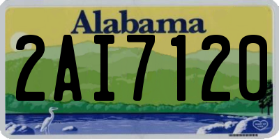 AL license plate 2AI7120