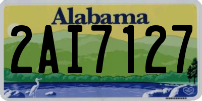 AL license plate 2AI7127