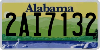 AL license plate 2AI7132