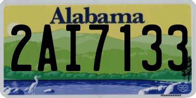 AL license plate 2AI7133