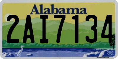 AL license plate 2AI7134
