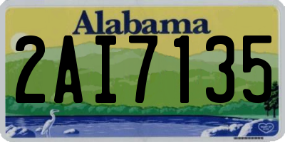 AL license plate 2AI7135
