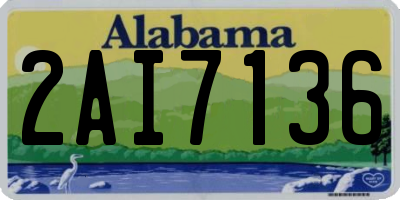 AL license plate 2AI7136