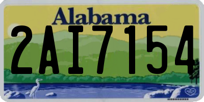 AL license plate 2AI7154