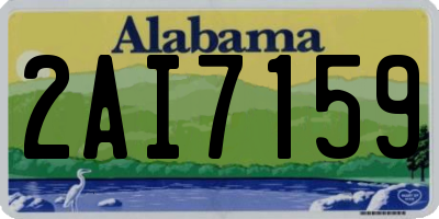 AL license plate 2AI7159
